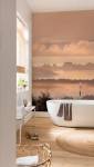 Papier peint panoramique paysage dans la salle de bain - bouc-bel-air-13