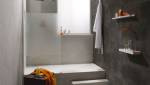 Douche à l'italienne avec receveur haut