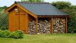 Hivernage aménagement extérieur avec abri de jardin - Cholet 49