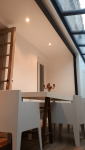 Création d’une annexe avec toit en verre