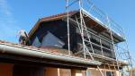 Surélévation de toiture en ossature bois, Lissieu (69380) - Travaux en cours