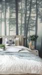 Papier-peint panoramique forêt dans une chambre - Bouc-Bel-Air-13