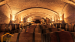 baril à vin dans cave à vin  