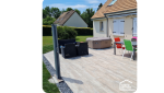 Terrasse carrelée 