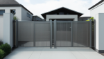 Génération 3D d'un portail devant une maison 2