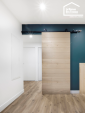 Porte coulissante en applique sur mesure en bois