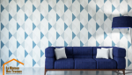 Papier peint bleu exemple
