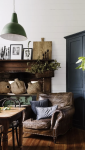 fauteuil en cuir pour une déco cottage anglais - côté maison