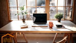 Bureau face fenêtré