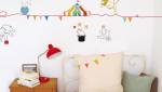 Chambre d'enfant appartement avec frise