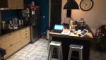 Pose de la cuisine avec îlotcentral - pavillon plain-pied - Aubagne - 13400 -