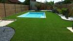 Gazon synthétique en revêtement de sol de plage de piscine - Rochefort 17