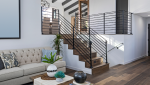 Escalier avec contremarches