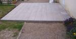 Terrasse en béton décoratif