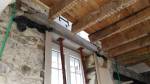 Réparation des planchers et arrière linteau béton dans le salon