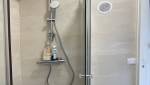 Salle de bain rénovée, la douche