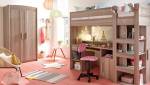 parquet peint en rose pour chambre d'enfant