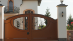 Génération 3D d'un portail devant une maison 1