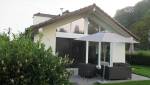 Terrasse dans le prolongement de l'extension - Travaux terminés