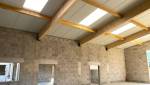 Vue intérieur d'une construction en BETOTHERM
