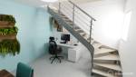 Aménagement sous escaliers bureau