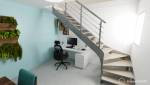 Aménagement sous escaliers bureau