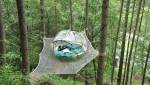 Tente dans les arbres