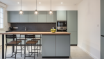 Rénovation d'une cuisine couleur sauge à Vertou