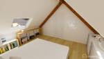 Réalisation HomeByMe d'une chambre mansardée 2