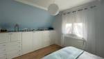 Meuble de rangement de la chambre bleu