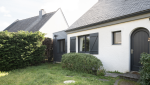 Extension de maison avec ossature et bardage bois à Vertou