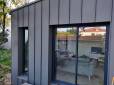 Extension Maison à Lyon - Bron - Façade zinc Joint Debout - Slate