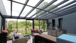 extension de maison à toit plat vitré 