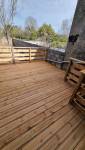 Vue générale de la terrasse bois