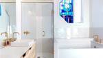 Vitrail décoratif salle de bain