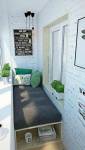 Aménagement de loggia avec espace banquette détente - Rochefort 17