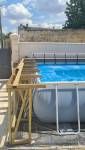 Installation d'une piscine hors-sol tubulaire - Nantes 44