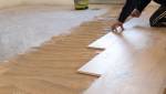 Pose de parquet contrecollé