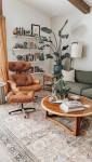Espace salon au style Mid Century
