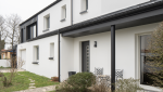 Surélévation d'une maison en bardage zinc anthracite à Vertou