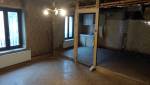 Création d’un salon cuisine – chantier de rénovation à Vénérieu