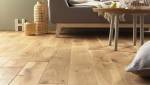 Salon parquet chêne massif teinté naturel