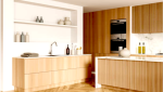Grande cuisine américaine en bois