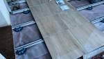 Travaux de la terrasse sur plot