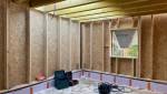 chantier en cours : intérieur de l'extension