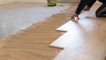 Pose de parquet contrecollé