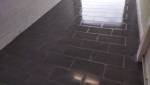 pose de carrelage dans un garage