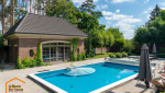 piscine avec rebord haut en beton