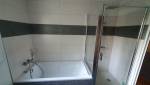 Installation de la nouvelle douche