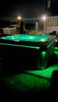 Spa de nuit lumière verte